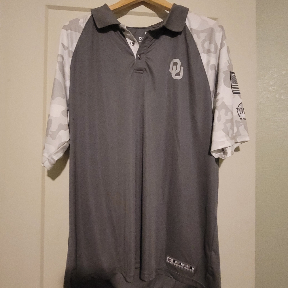 Men's OU Gray Polo Size XL